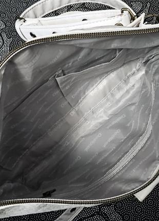 Сумка desigual планшет жіноча біла сумочка рюкзак крос боді ш29x23/р1203 фото