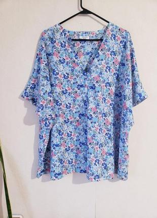 Новая удлиненная блуза с цветочным принтом jdwilliams  30 uk4 фото