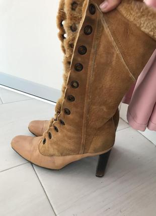 Распродажа супер тёплые и стильные сапоги из натур.овчины. 39 размер