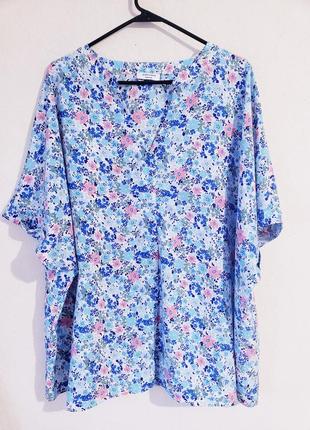 Новая удлиненная блуза с цветочным принтом jdwilliams  30 uk
