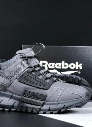 Чоловічі кросівки сірі зимові reebok zig kinetica fit