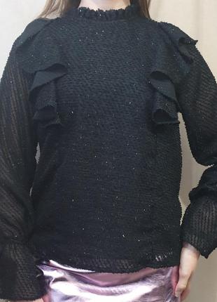 Блузка шифонова з блискітками