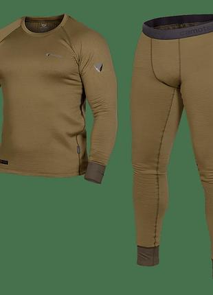 Термобілизна тактична чоловіча універсальна для силових структур polarheat 3.0 коричневий (7295), xxxl va-33