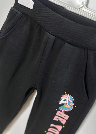 Теплі штани (начос) на дівчинку 4-5 і 5-6 років2 фото