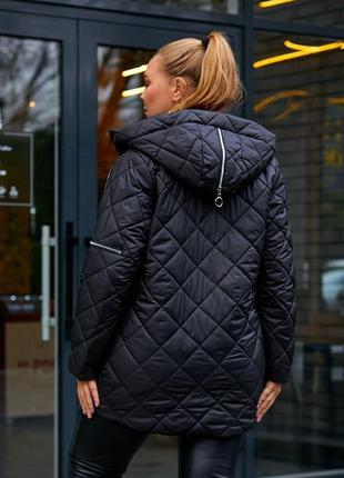 Куртка женская зимняя батальная sofia sf-127 тепло и стильно6 фото