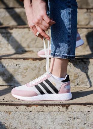 Кросівки adidas iniki runner pink core black/white кроссови3 фото