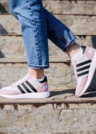Кросівки adidas iniki runner pink core black/white кроссови4 фото