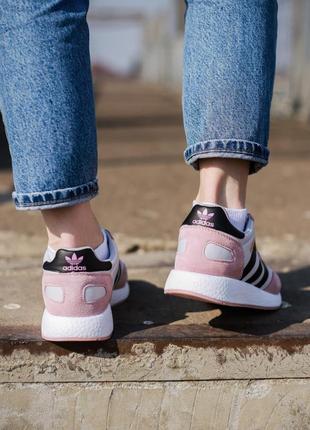 Кросівки adidas iniki runner pink core black/white кроссови6 фото