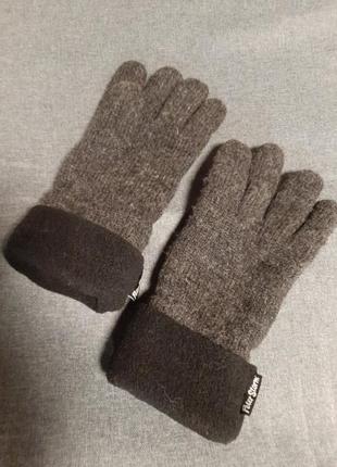 Тёплые перчатки из шерсти