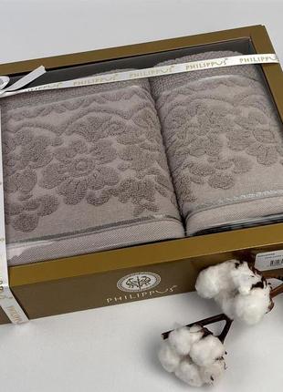 Набір рушників philippus 2 шт clara kahve(e836)