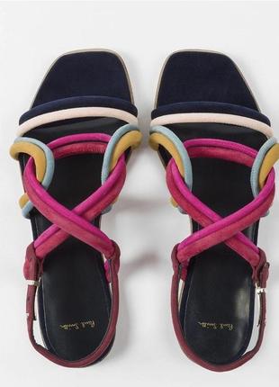 Спндалі босоніжки шкіряні кольорові замшевіcarlin sandals