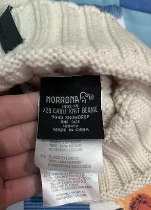Шапка norrona, оригинал, merino lana, one size unisex4 фото
