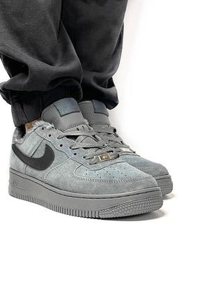 Nike air force 1 (серые) кроссовки1 фото