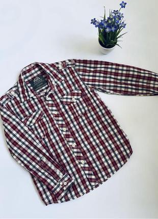 Рубашка праздничная в клетку рубашка