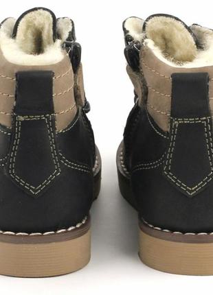 Дитячі чорні зимові черевики garvalin 24р. оригінал запалення gl2728 фото