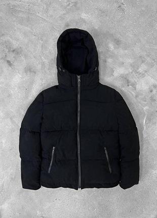 Мужская зимняя куртка вельветовая чорная