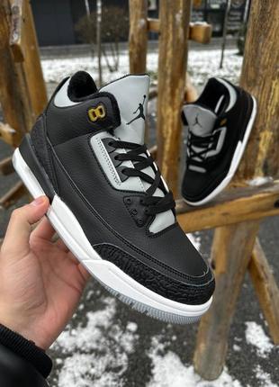 Мужские зимові кросівки nike jordan з хутром