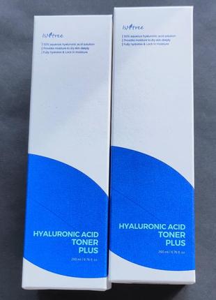 Тонізуючий тонер isntree hyaluronic acid toner plus