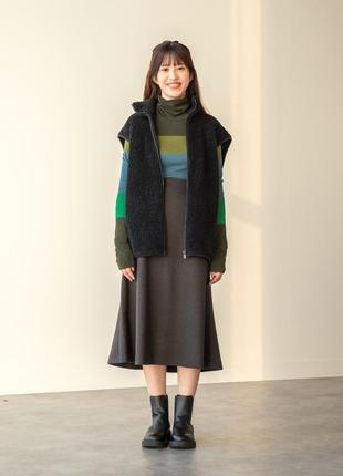 Стильный теплый жилет uniqlo из искусственного меха4 фото