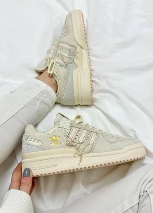 Демісезон жіночі кросівки adidas forum beige4 фото