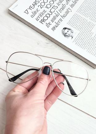 Авіатори іміджеві окуляри, окуляри для стилю нульовки срібна оправа чоловічі жіночі