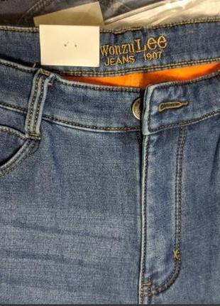 Утепленные зимние мужские джинсы на флисе размер 33, 34, 367 фото