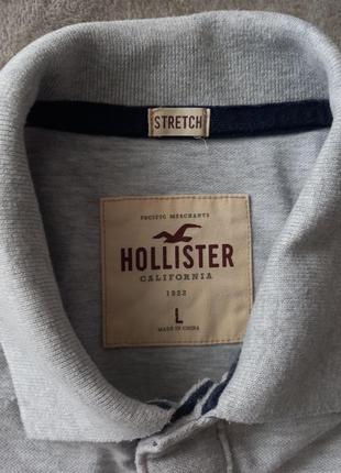 Брендова футболка поло hollister6 фото