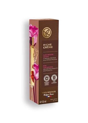 Відновлювальна олійна сироватка з пелюстками троянд riche creme ів роше