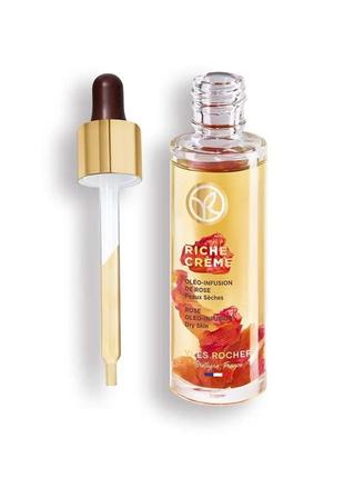 Відновлювальна олійна сироватка з пелюстками троянд riche creme ів роше