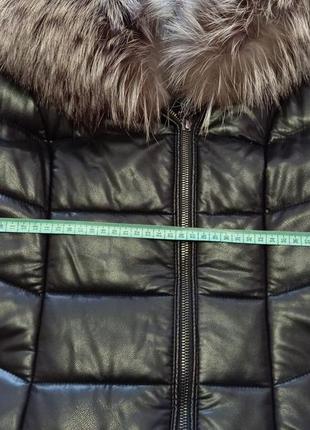 Женская дубленка-пуховик faux furs с верблюжим пухом размер м 44-466 фото