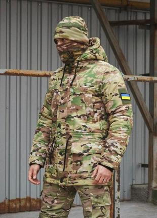 Куртка тактическая камуфляжная мультикам , парка зимняя мужская мультикам1 фото