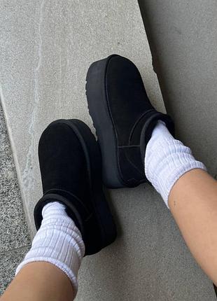 Угги угги угги ultra mini black platform