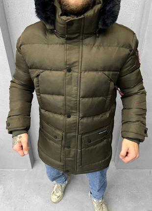 Зимняя куртка canada goose олива вт 7514 (к1 9-02)