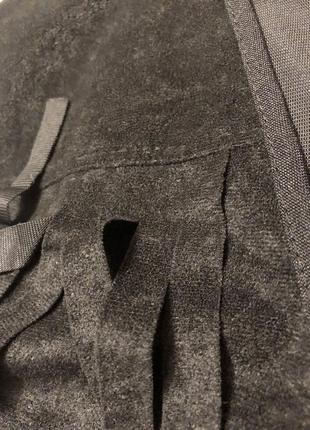 Ковбойська жилетка чорна з бахромою ковбой стиль кантрі унісекс5 фото