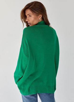 2 кольори! вовняний светр оверсайз, із горловиною, однотонний, вільний светр із шерстю, шерсть, вовна3 фото