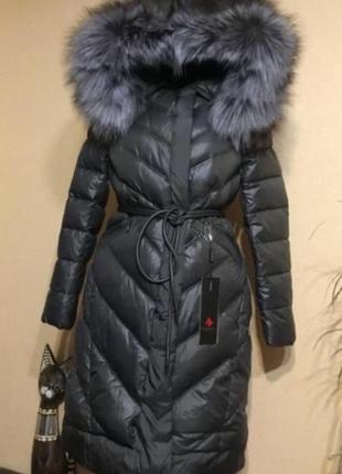🔥 пальто 🔥 зима теплый натуральный мех био-пух1 фото