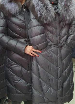 🔥 пальто 🔥 зима теплый натуральный мех био-пух5 фото
