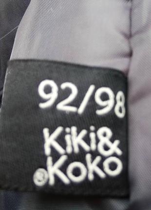 Детский утепленный черный полукомбинезон kiki&koko на рост 92-98 см/унисекс6 фото