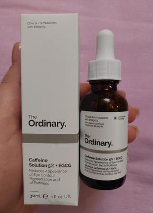 The ordinary - caffeine solution 5% + egcg - сыворотка под глаза с кофеином и зеленым чаем - 30ml