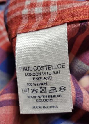 Льняная рубашка paul costelloe.6 фото