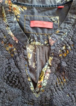 Блуза з бавовни з квітковим принтом боенда van den bergn2 фото