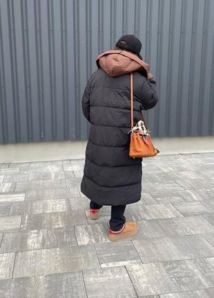 Крутое зимнее пальто в стиле chanel эко пух7 фото