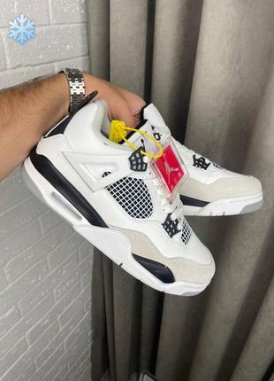 Зимові чоловічі кросівки latest girls nike air foamposite pro gs prm pure platinum winter white black fur чорного з білим кольорів з хутром