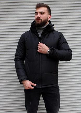 Зимова, чоловіча утеплена куртка з капюшоном