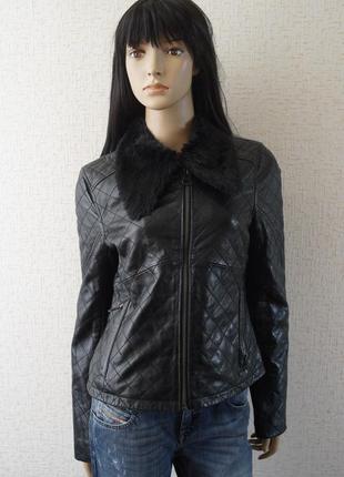 Кожаная стеганая куртка maze