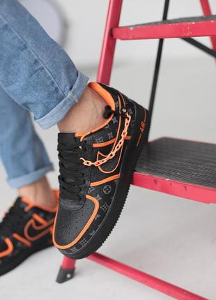 Мужские крутые кроссовки найк эир форс весна-осень Last year Nike introduced the Flyease line of footwear to the world 1 low brown orange