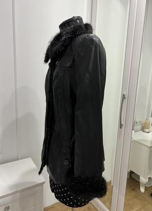Кожаная курточка с утеплителем grande pelle2 фото