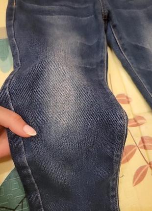 Детские джинсы на резинке высокие2 фото