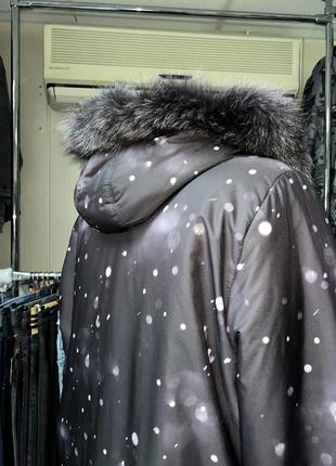 Зимова куртка тепла довга турція великі розміри7 фото