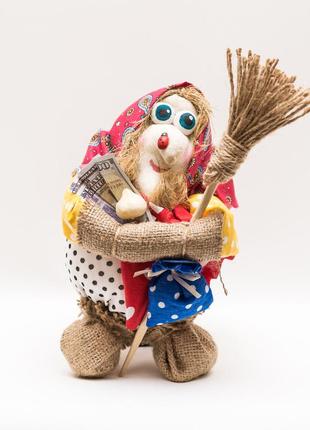 Текстильная кукла (мешок) баба яга 25-30 см